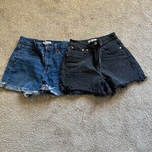 High Rise Denim Madewell Shorts - Size 25